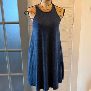 Lulu's Navy Blue Midi Dress